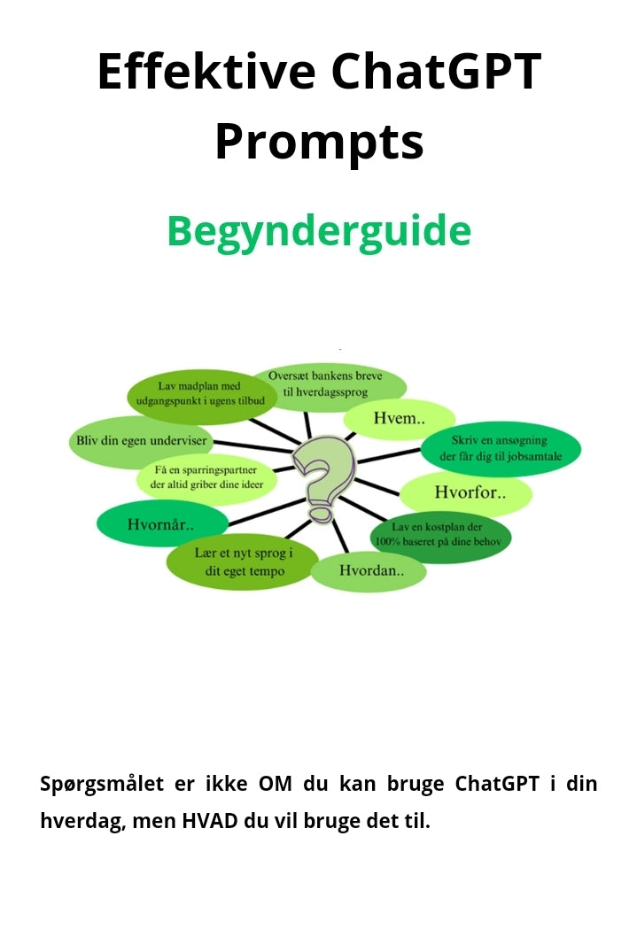 Effektive ChatGPT Prompts - Begynderguide (E-bog)