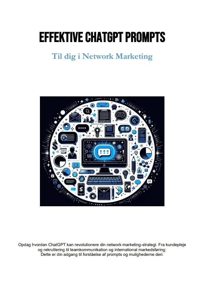 Effektive ChatGPT Prompts - Til dig i Network Marketing